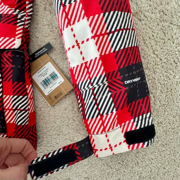 North Face TNF 3 in 1 Monarch Triclimate Jacket Red Plaid Women Ski Snow - Picture 6 of 16